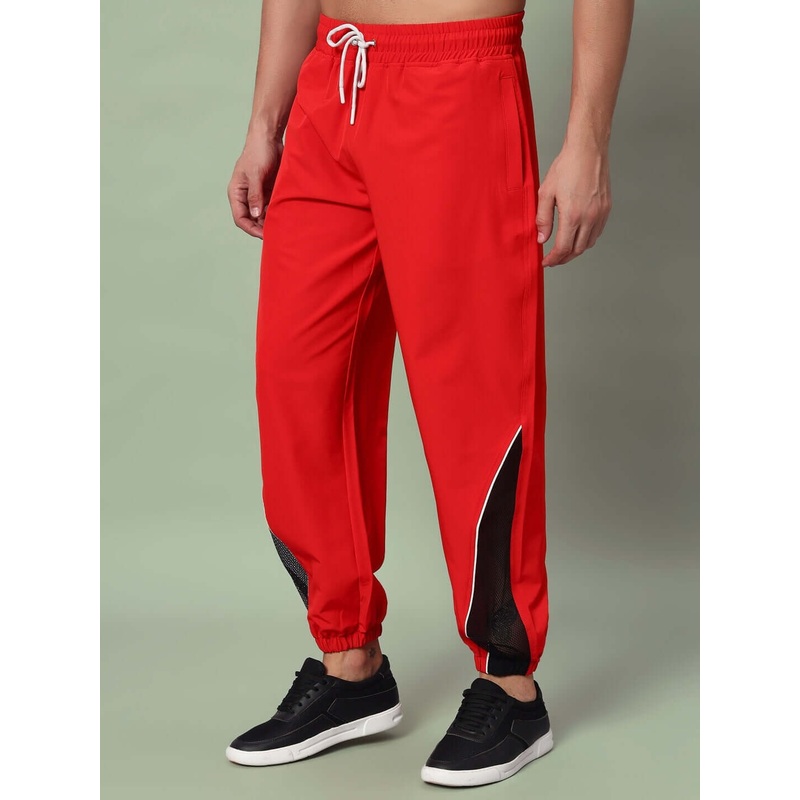 PLEXUS POLYESTER UNISEX JOGGERS RED XS