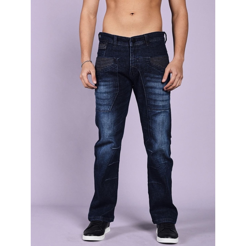 THRIFTY REGULAR FIT DENIM JEANS DARK BLUE 28