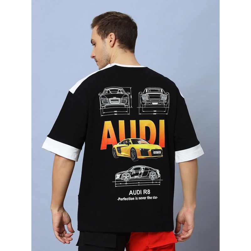 AUDI R8 OVERSIZED T-SHIRT BLACK XS