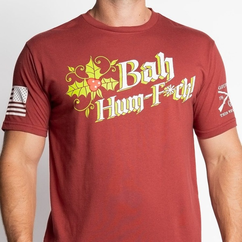 Bah Hum-F*ck T-Shirt – Red Plum Small