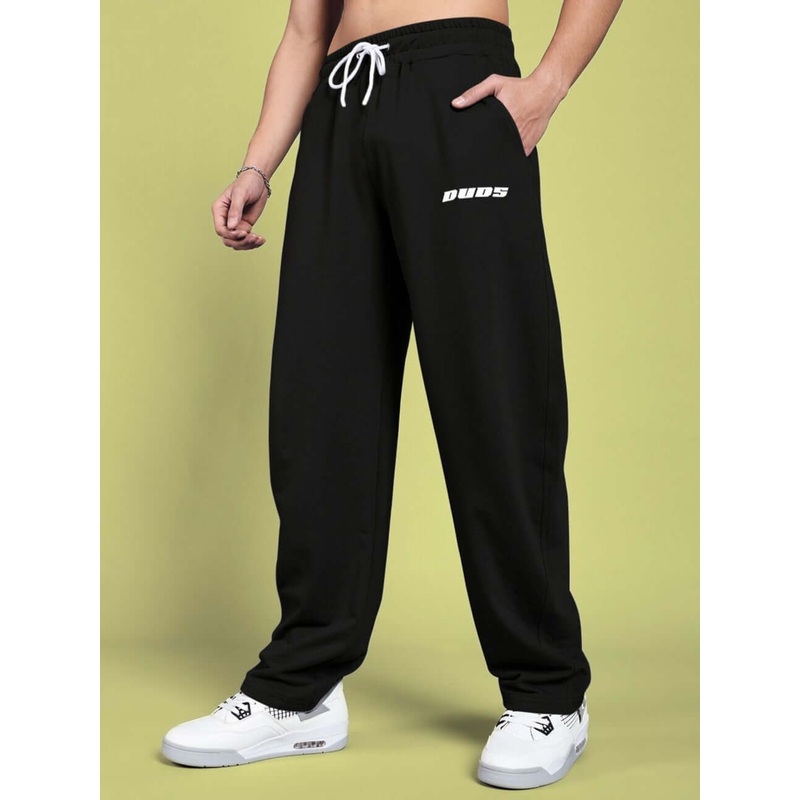 VANILLA RELAXED-FIT JOGGERS BLACK XS