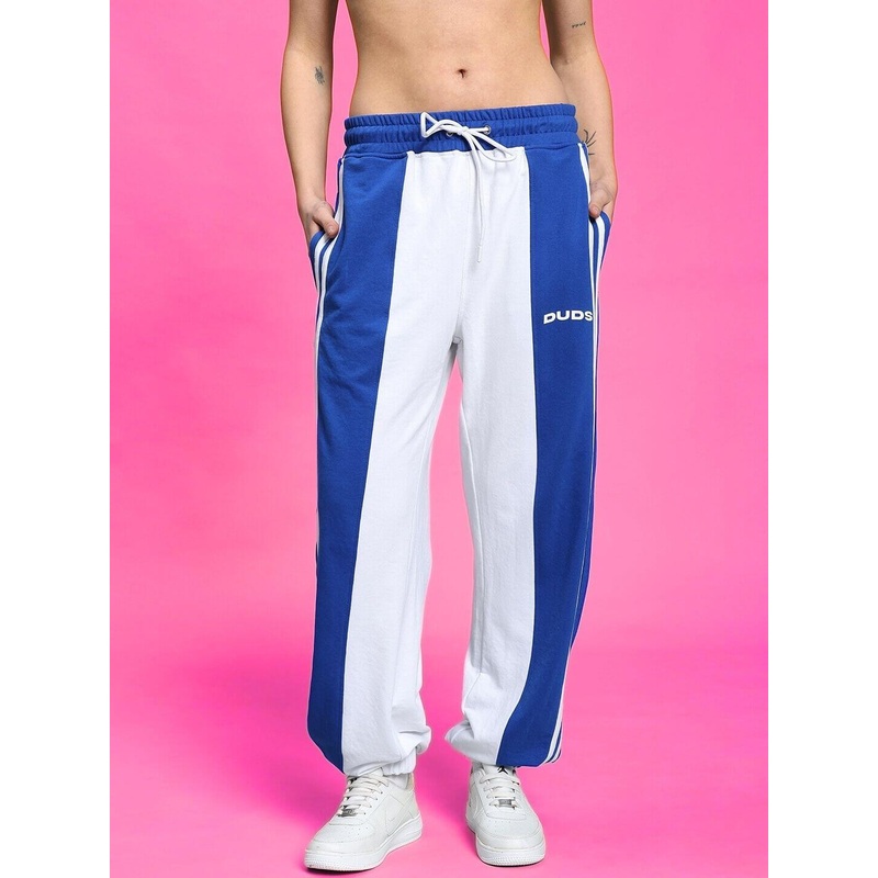WOMEN’S BALMY RELAXED FIT JOGGER WHITE BLUE XS