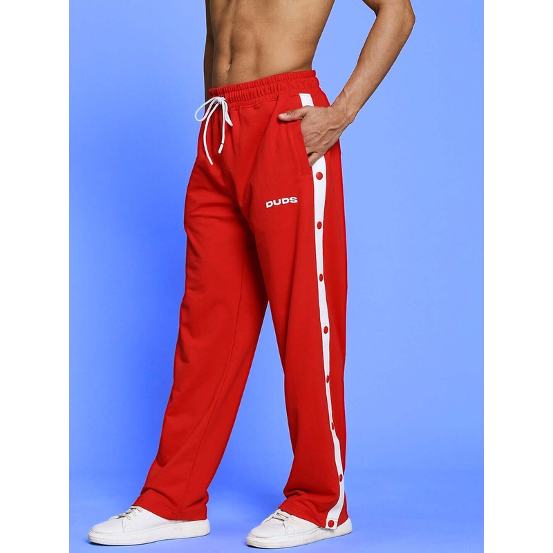 EZEL RELAXED FIT COTTON JOGGER RED XS
