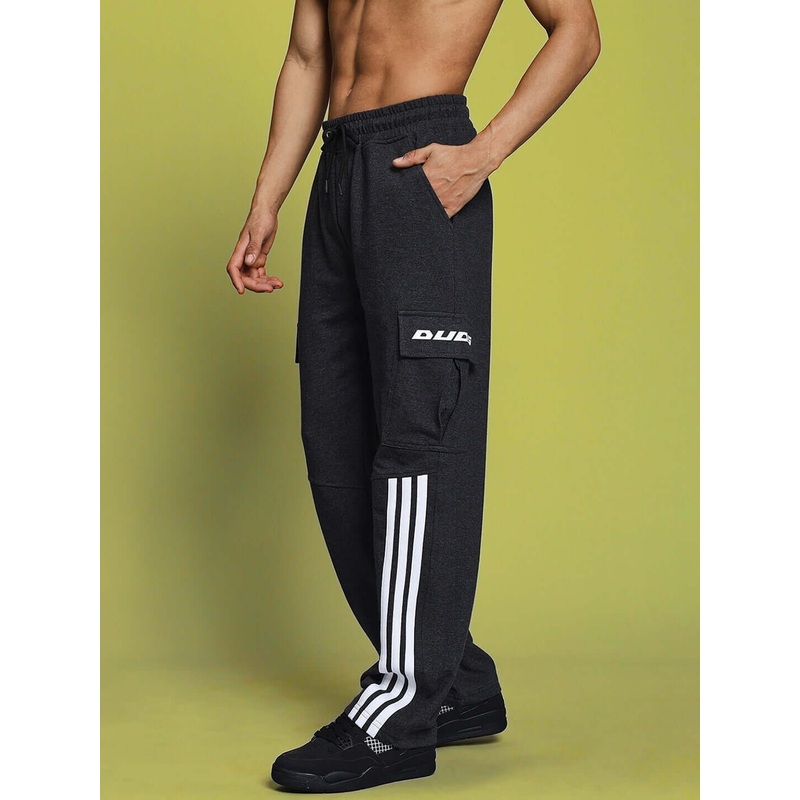 REDROIT 5 POCKET RELAXED FIT JOGGERS DARK GREY XS