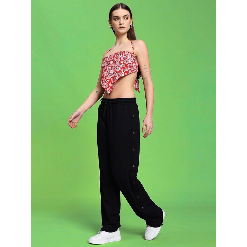 WOMEN’S ZIVA CO-ORD SET RED-BLACK XS