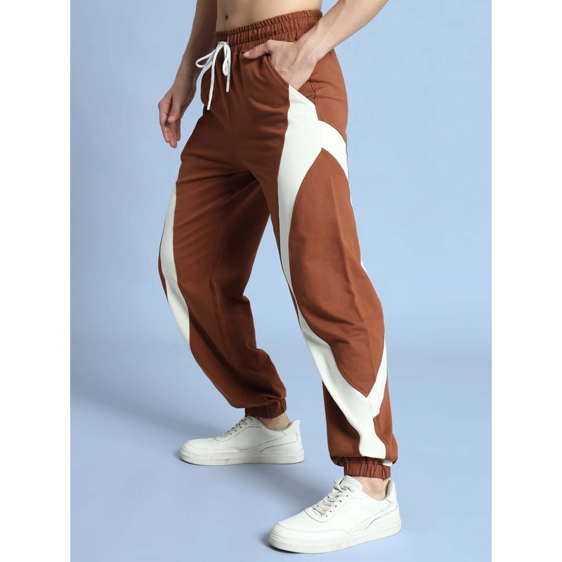 AMERICAN FOOTBALL JOGGERS BROWN WHITE XS
