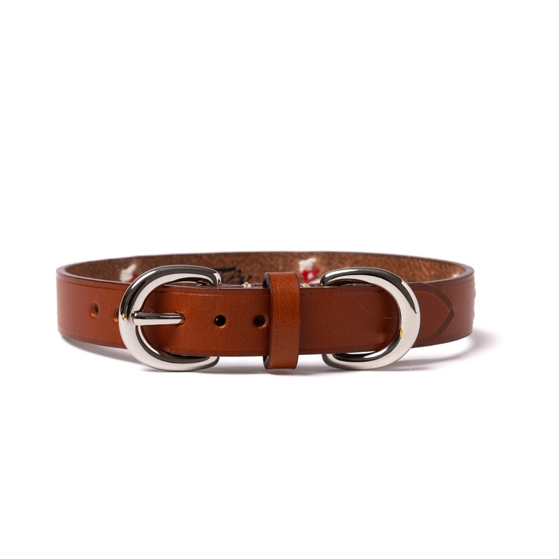 Special Edition: Dog Collar “Colllare per Cani Ricamato I” made from Saddle Leather – handmade
