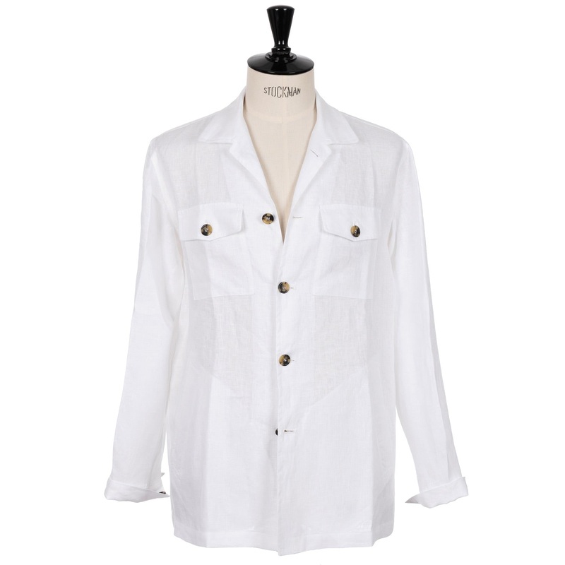 Special Edition: Overshirt Jacket “Carmen Pockets” made from pure Linen M
