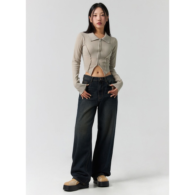 Wide Fit Jeans CS308 Dark blue S