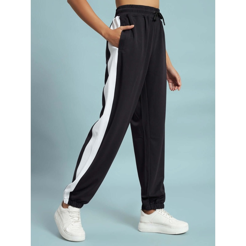 WOMEN EUPHORIA JOGGERS BLACK WHITE XS