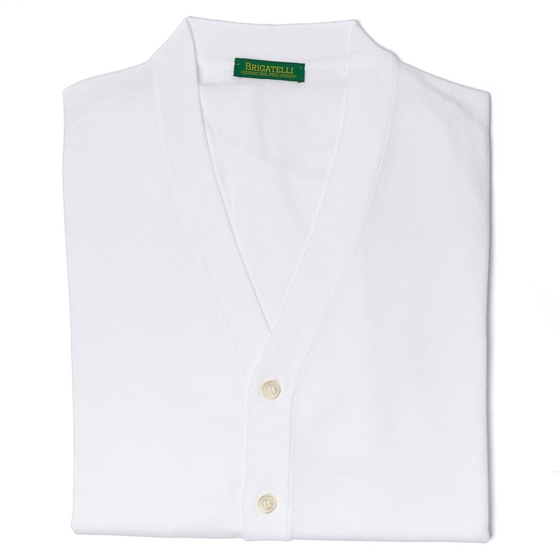 Brigatelli dal 1922 per Michael Jondral: Cardigan “Tom” made from the finest Maco Cotton S