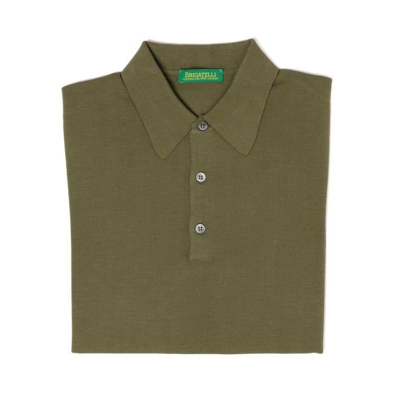 Brigatelli dal 1922 per Michael Jondral: polo shirt “Fredo” in finest cotton – Ice Cotton S