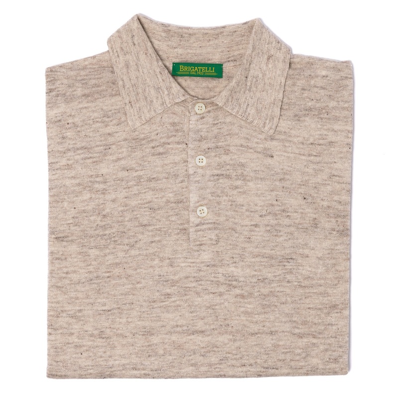 Brigatelli dal 1922 per Michael Jondral: Polo Shirt “Sonny” made of pure Linen S
