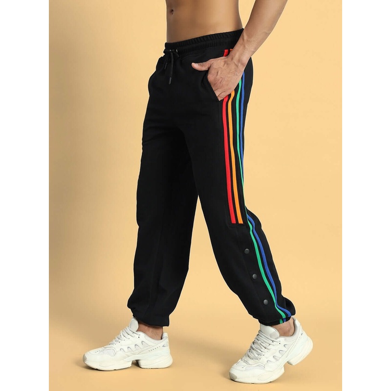 DUDS PRISM COLORFUL STRIPE JOGGERS BLACK XS