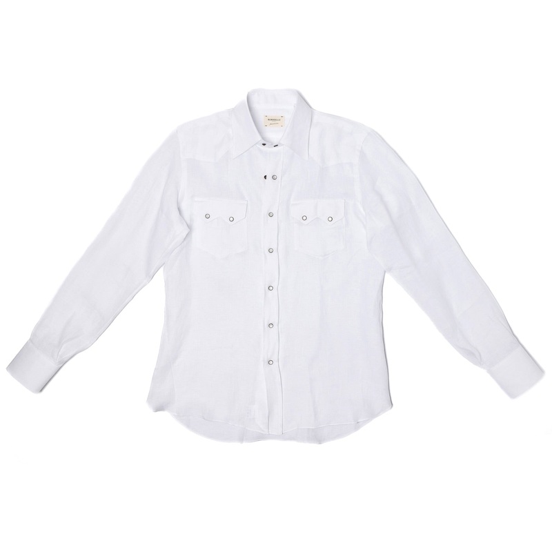 Exkusiv fr Michael Jondral: Hemd “Italian Western” aus reinem Leinen – Linea Passion S