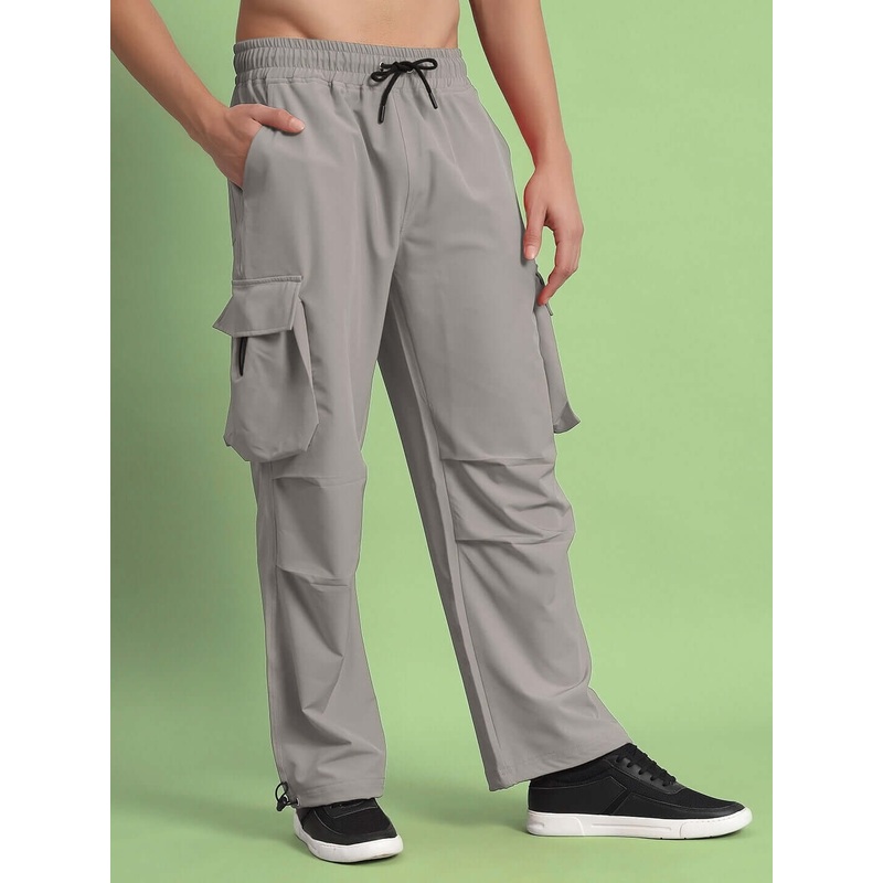 MABEL RELAXED FIT CARGO PANTS GREY XS