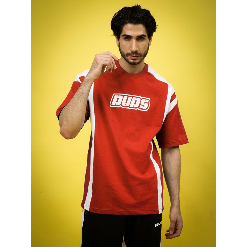 NINJA STORM OVER-SIZED T-SHIRT RED XS