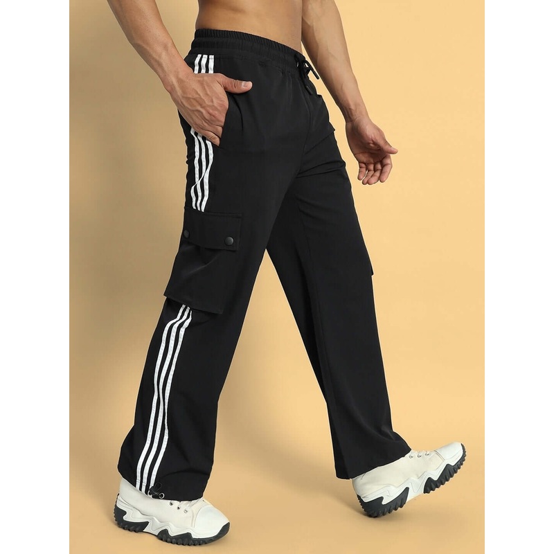 NOVA RELAXED FIT CARGO PANTS BLACK XS