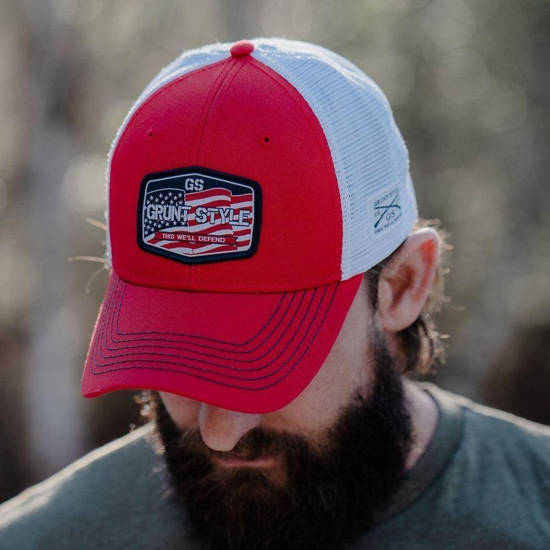 Old Glory Patch Hat – Red