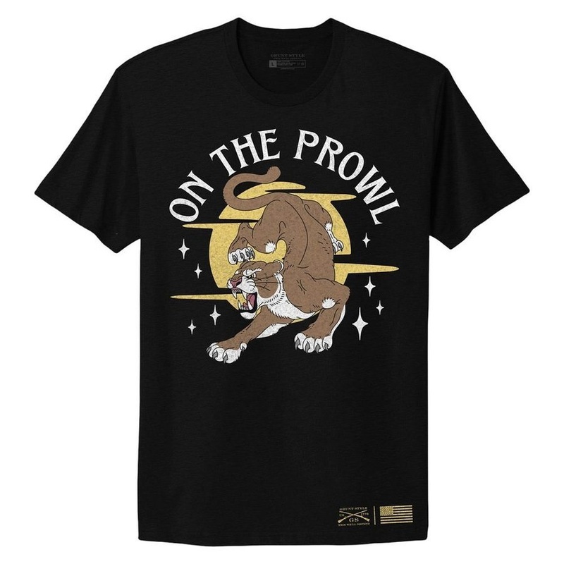 Women’s On The Prowl Boyfriend Fit T-Shirt – Black Small