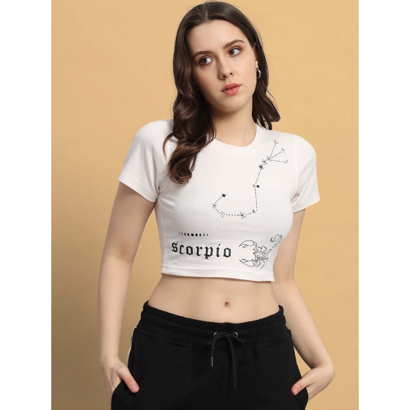 WOMEN SCORPIO CROP-TOP BABY PINK XS