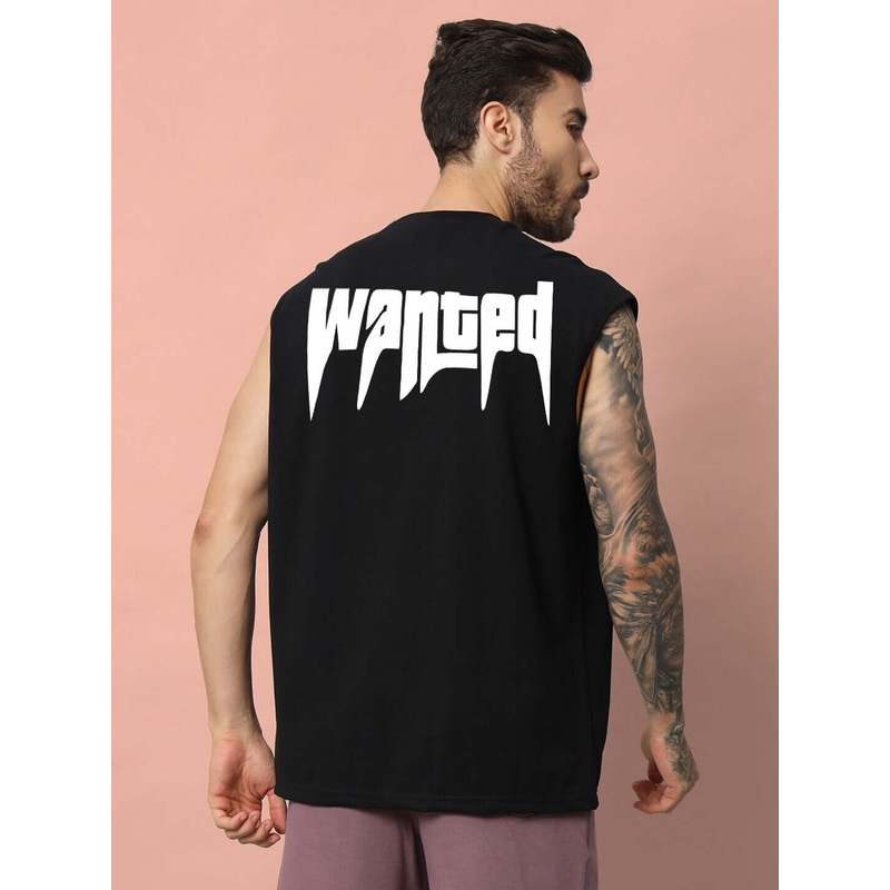 WANTED GYM COTTON T-SHIRT BLACK XS