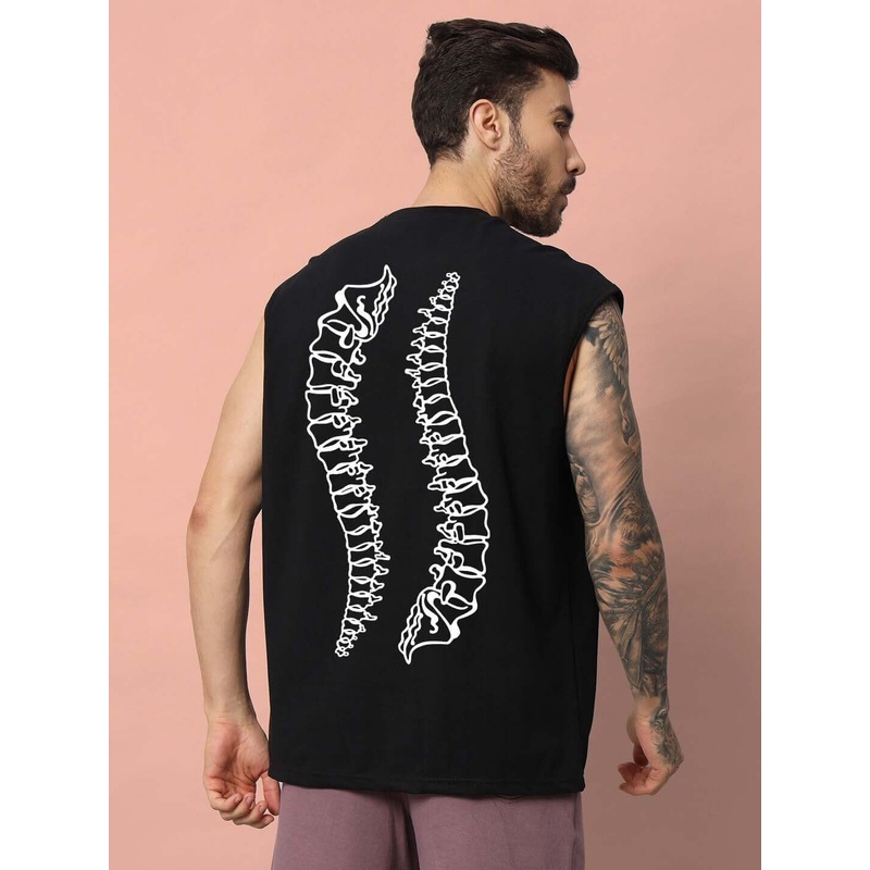 BACKBONE GYM COTTON T-SHIRT BLACK XS