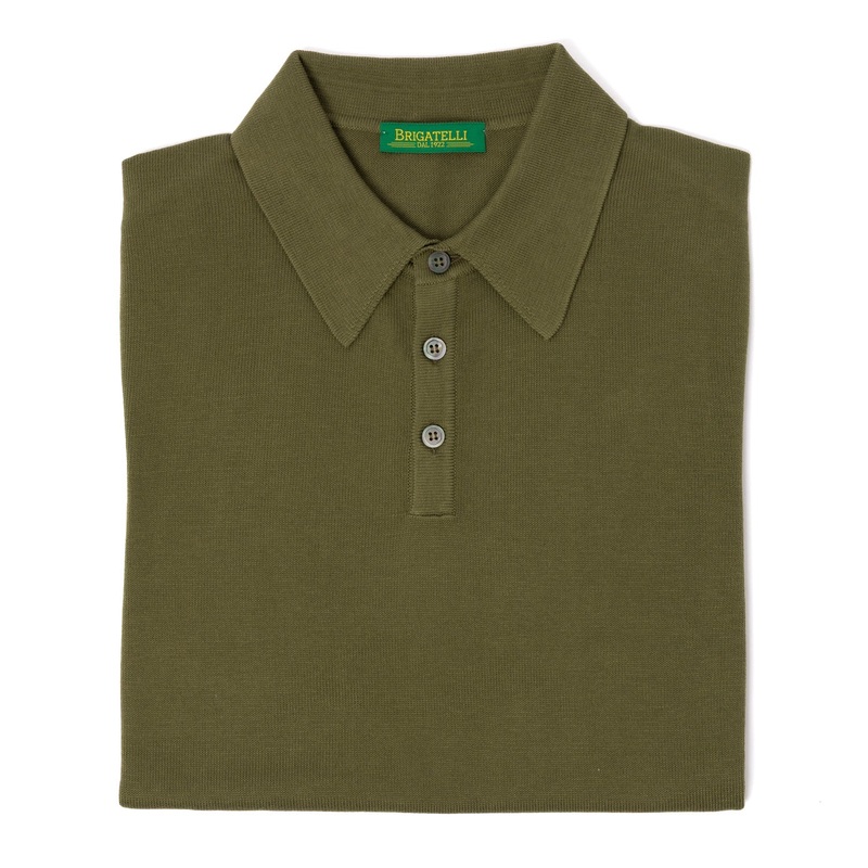 Brigatelli dal 1922 per Michael Jondral: Knitted Polo “Vincenzo” made of pure Maco Cotton S