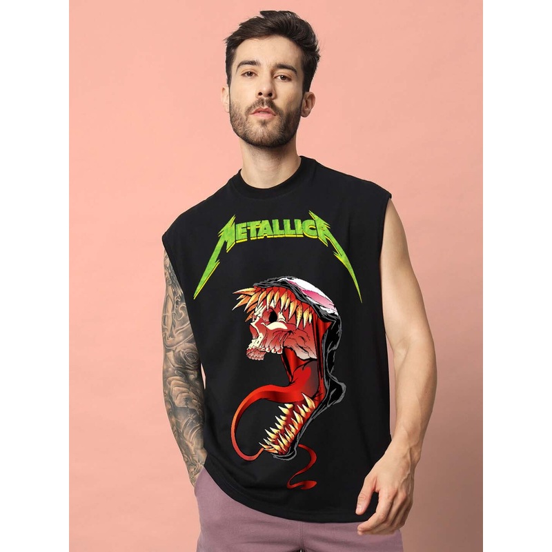 CARNAGE GYM COTTON T-SHIRT BLACK XS