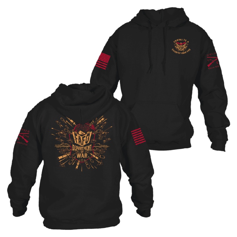 Department Of War Hoodie – Black Small