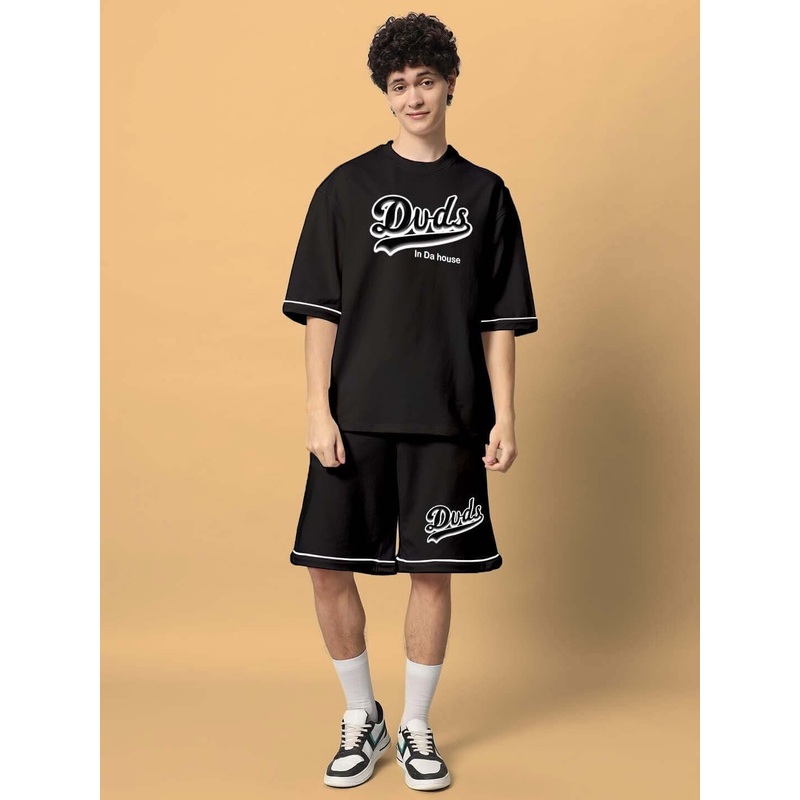 DUDS INDA HOUSE COLORBLOCK CO-ORD SET BLACK XS