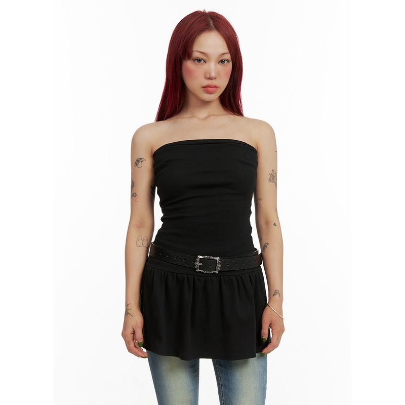 Flare Tube Dress CY429 Black S/M