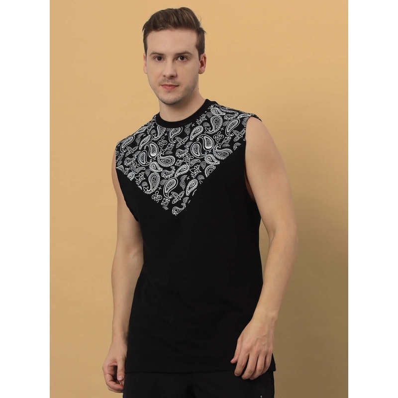 FREESTYLER SLEEVELESS OVER-SIZED T-SHIRT BLACK XS