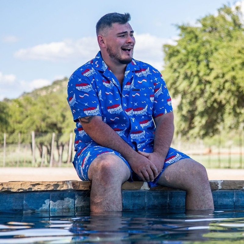 Getaway FAFO Button Down – Light Blue Small