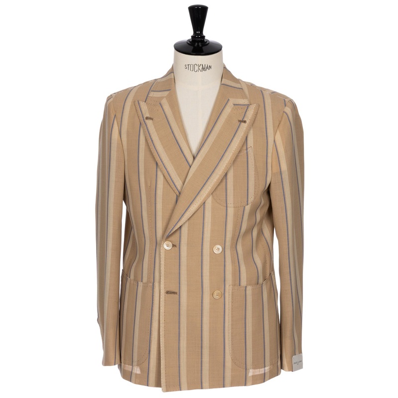 Limited Fox Anniversary Editon: Jacket “The Cricket Stripe” made of pure Wool from Fox Brother’s – purely handmade 48