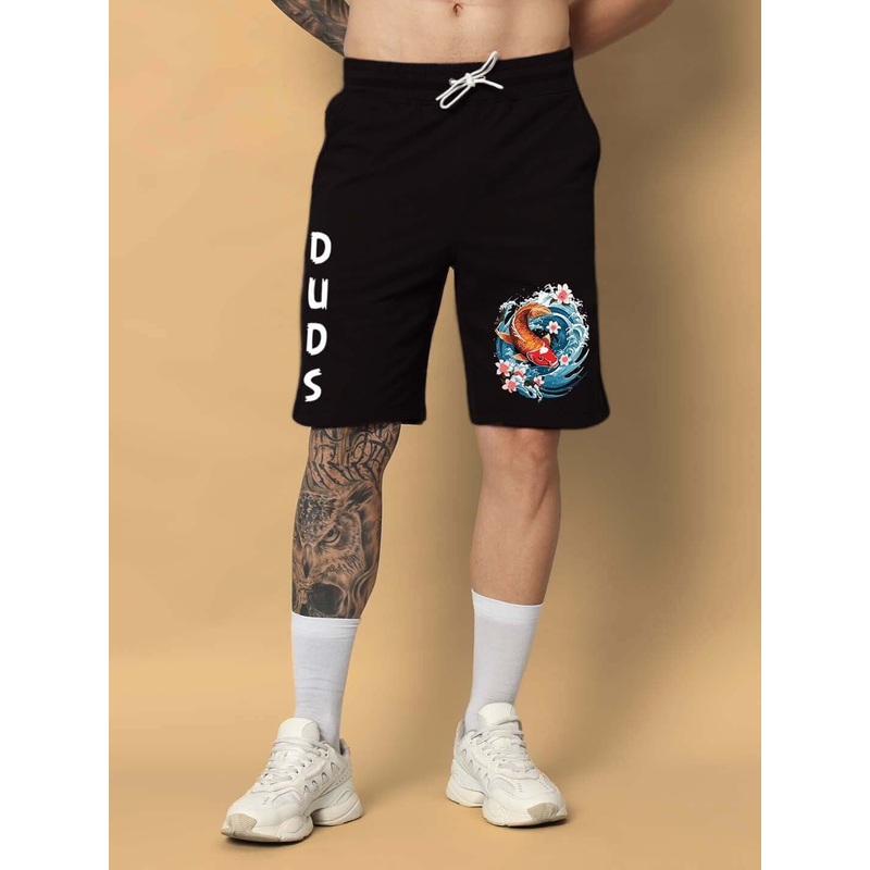 MAJESTIC FISH REGULAR FIT SHORTS BLACK XS