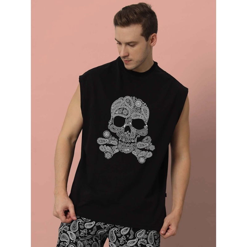 MANDLA GYM COTTON T-SHIRT BLACK XS