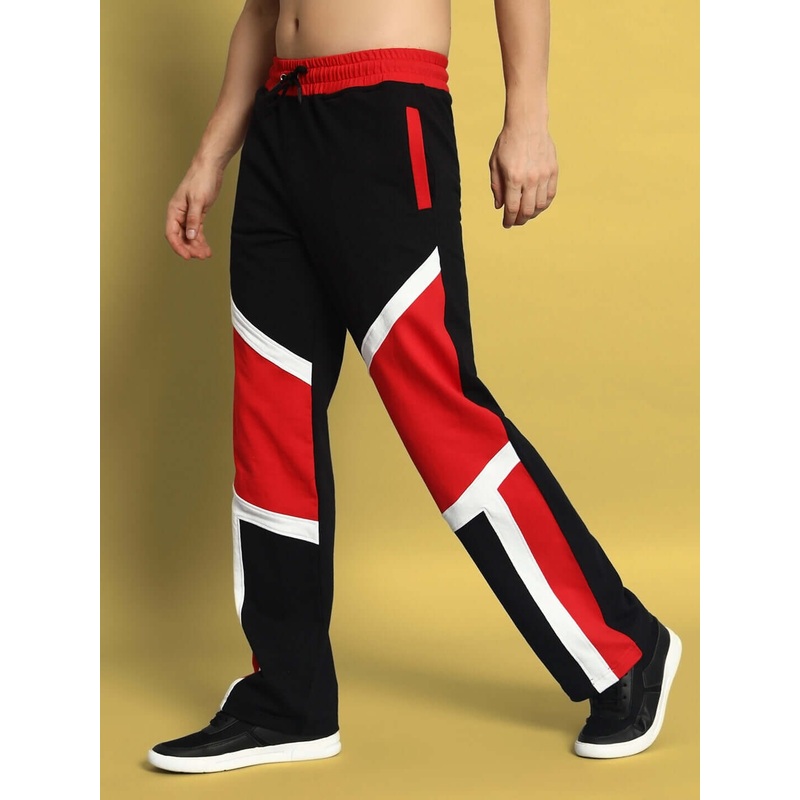 SHROUD RELAXED FIT JOGGERS BLACK RED XS