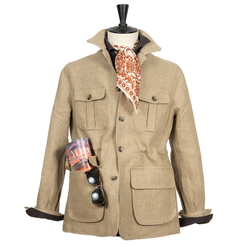 Special Edition x MJ: Shirt Jacket “Sahara-Field” made from Irish Linen by Spence Bryson M