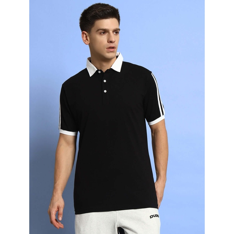 STAUNCH POLO REGULAR FIT T-SHIRT BLACK XS