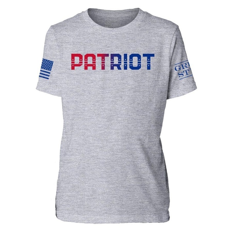 Youth Patriot T-Shirt – Heather Gray Small