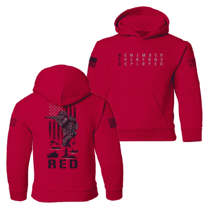 Youth RED Friday Hoodie – Red Small