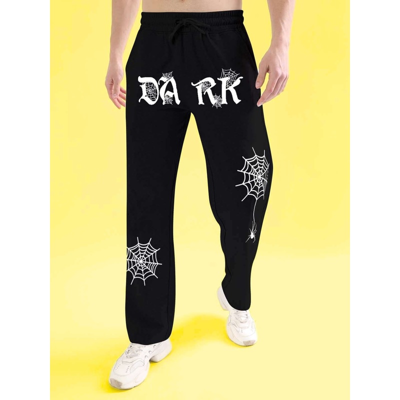 DARK WEB RELAXED COTTON JOGGER BLACK XS
