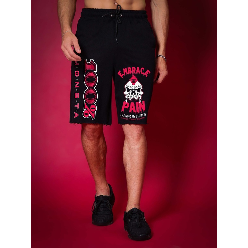 MONSTA COMBAT REGULAR FIT SHORTS BLACK XS