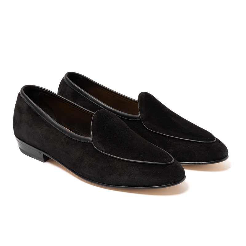 Baudoin & Lange x MJ: Sagan Loafer “Classic” made of Calf Suede – handmade 39
