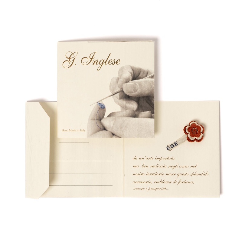 Buttonhole Flower “Fiore Ruggine” – handmade