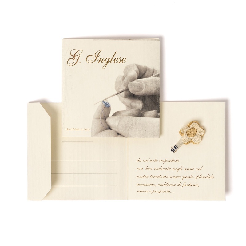 Buttonhole Flower “Fiore Sabbia” – handmade