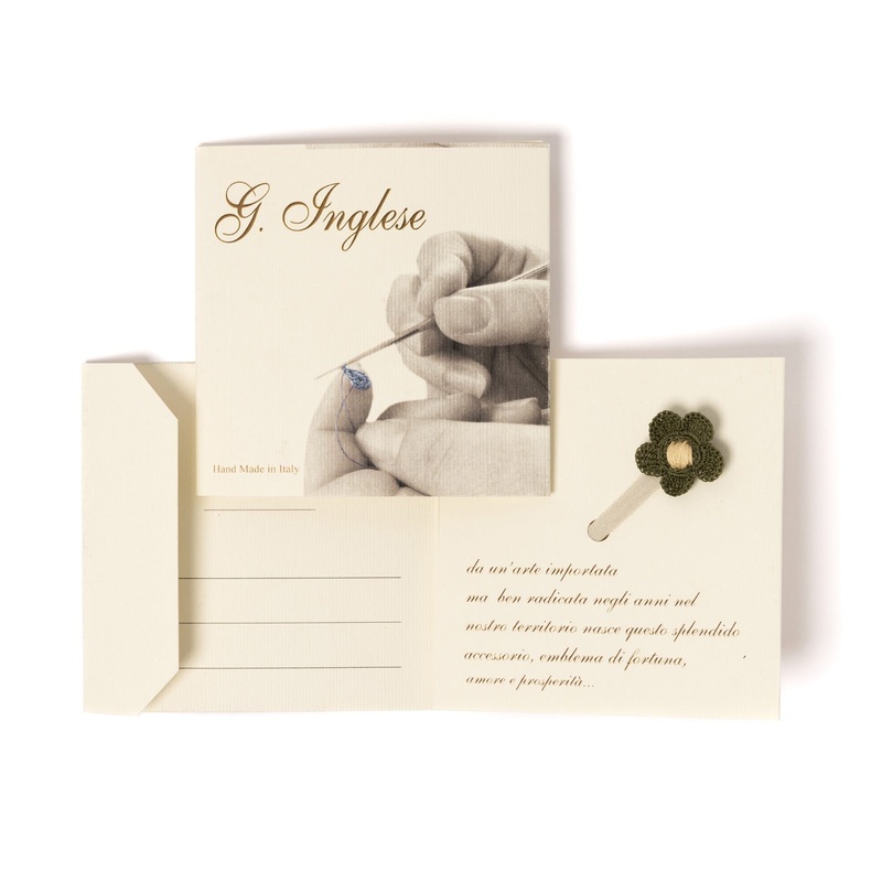 “Fiore Oliva” buttonhole flower – handmade