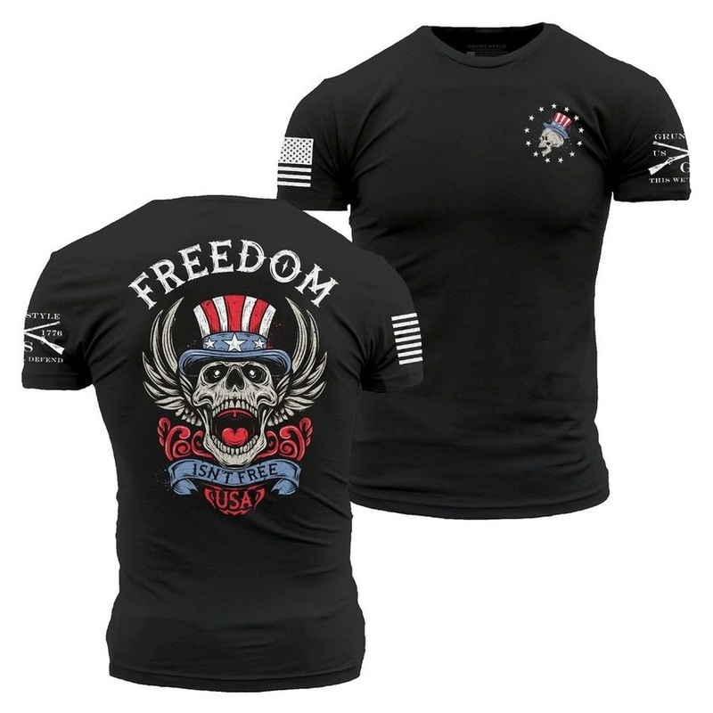 Freedom Isn’t Free T-Shirt – Black Small