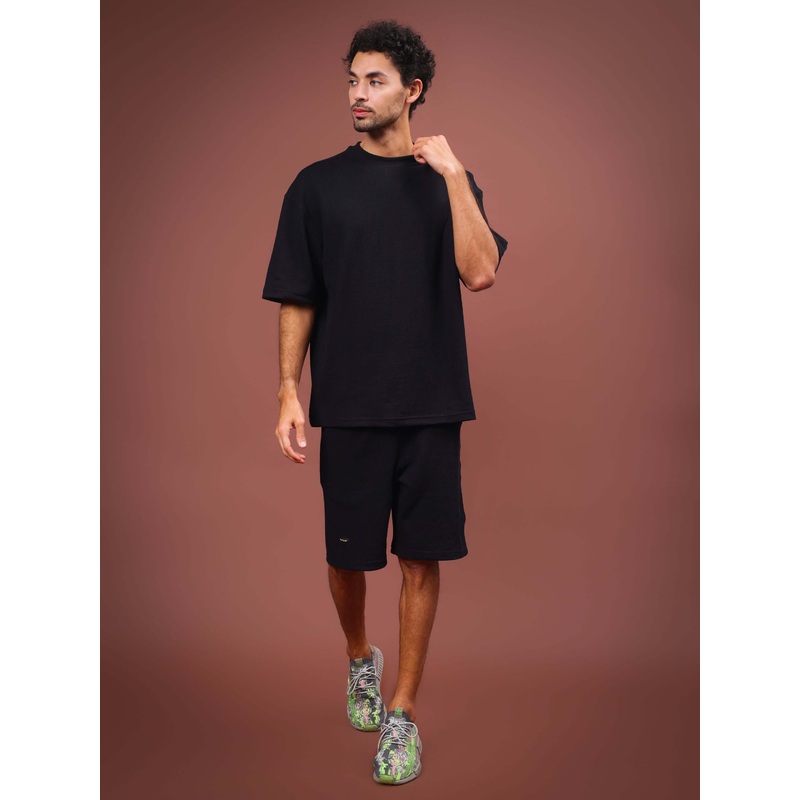 HIGHKEY SOLID CO-ORD SET BLACK XS